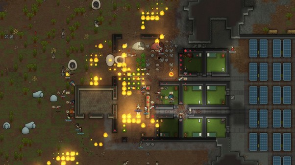 A colony during a massive raid.